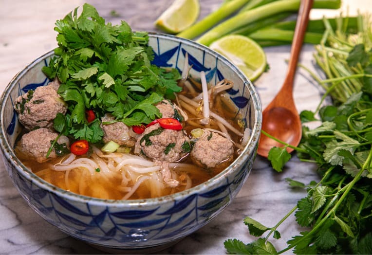 Turkey Meatball Tom Yum