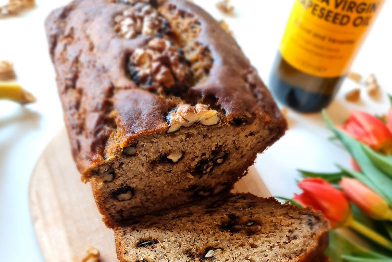 Extra Virgin Rapeseed Oil Banana Bread - Sugar Free & Gluten Free