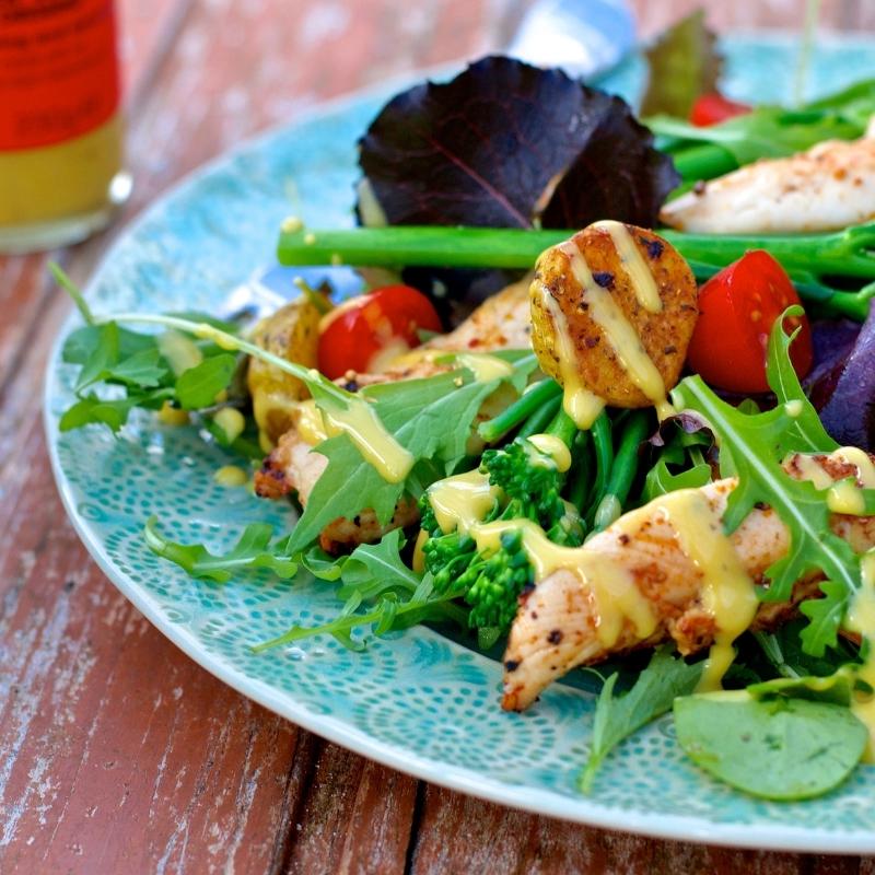 Warm Chicken, New Potato and Green Bean Salad