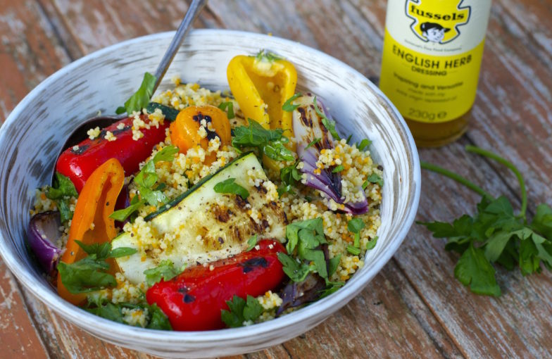 Chargrilled Vegetable and Couscous Salad with Feta