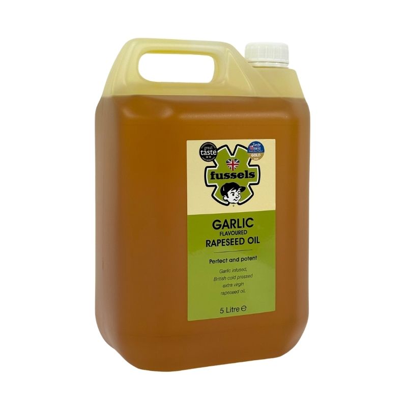Fussels of Somerset 5 Litre Garlic Infused Cold Pressed Rapeseed Oil
