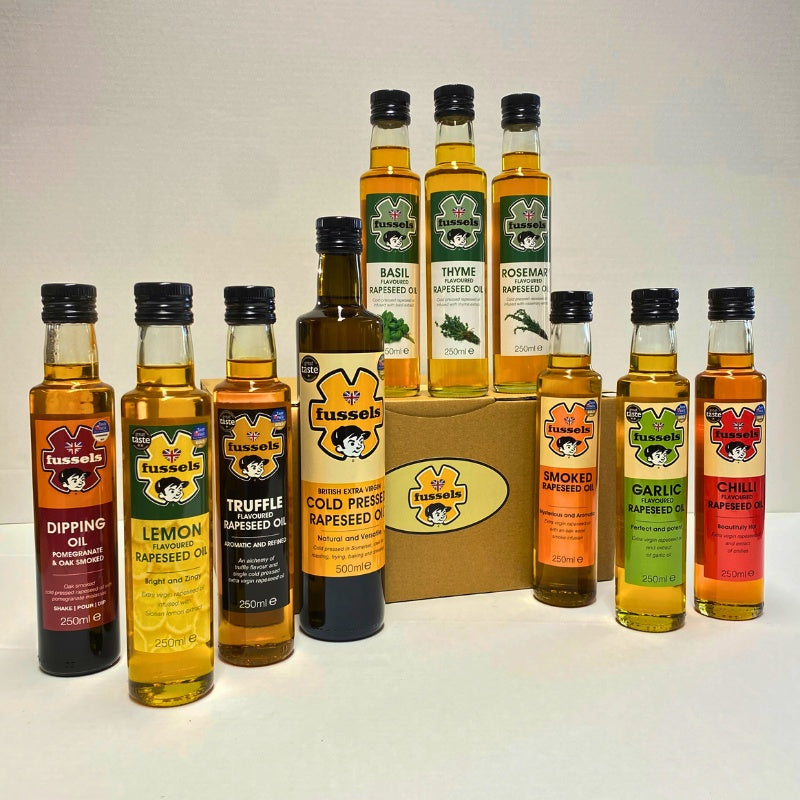 All Fussels of Somerset Cold Pressed Rapeseed Oils in one great value collection.