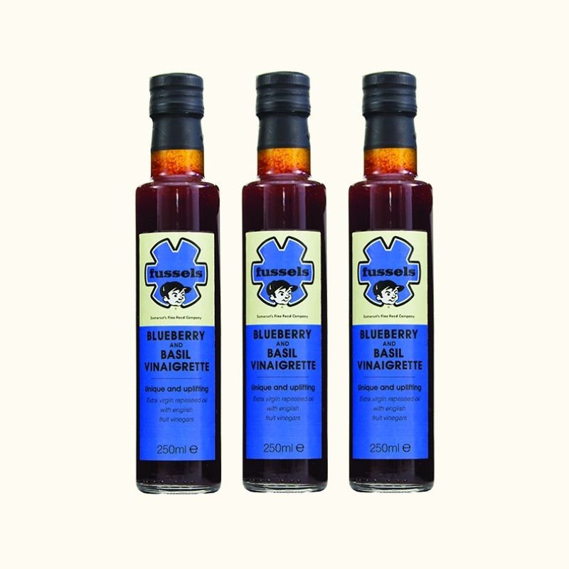 Our Trio of Basil and Blueberry Vinaigrettes
