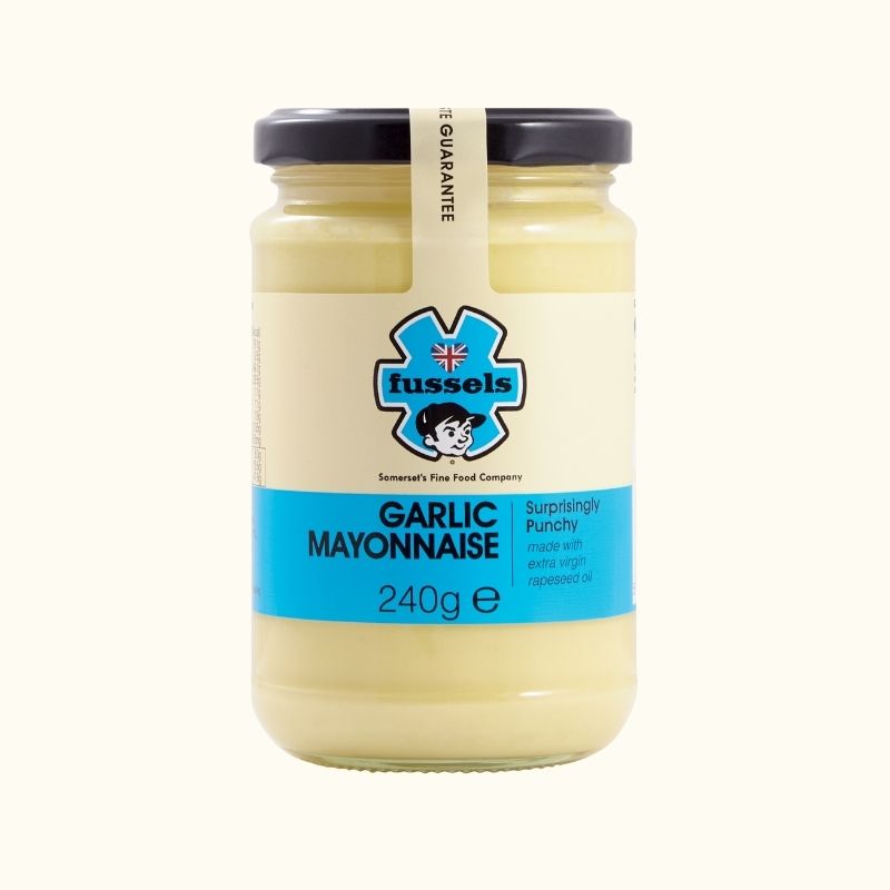 240g Jar of Fussels Garlic Mayonnaise Sauce